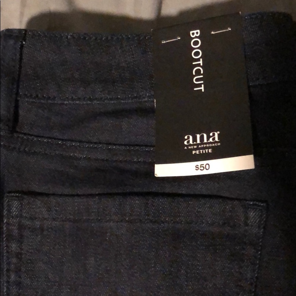 A.n.a size 10 petite bootcut jeans dark wash